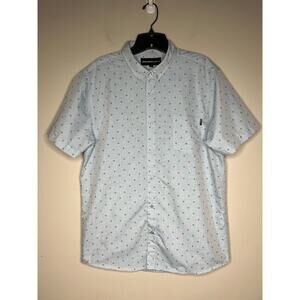 Men's Short Sleeve Button Down Shirt Airplane Fighter‎ Jets All-Over Print Large